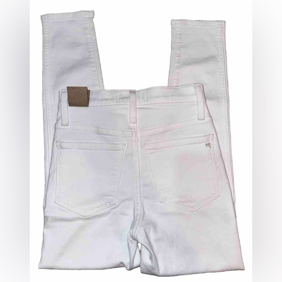 Madewell 10" High-Rise Skinny Crop Jeans in Pure White NWT Size 24 - Picture 5 of 9